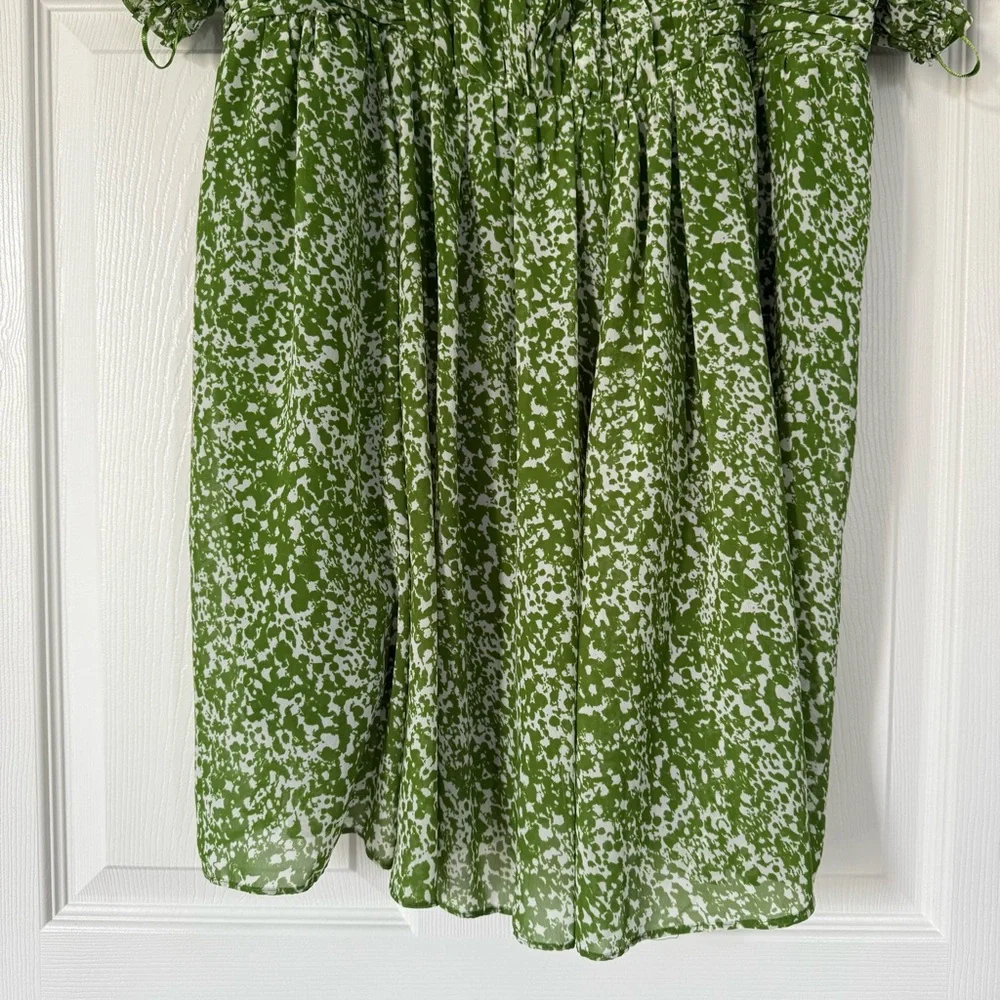 Abercrombie & Fitch Green Patterned Mini Dress - Picture 5 of 13